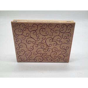 Stampabilities 2004 Swirls & Curls PR1002 Wood Rubber Stamp Scrapbooking Craft